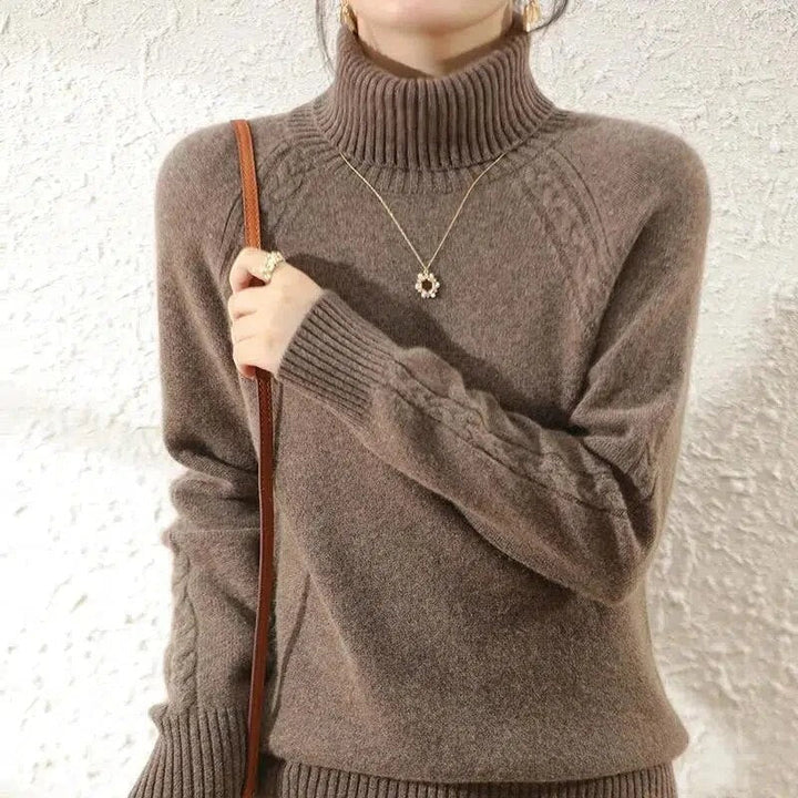 Drune | Klassischer Rollkragenpullover Wollmischung Warm und Stilvoll