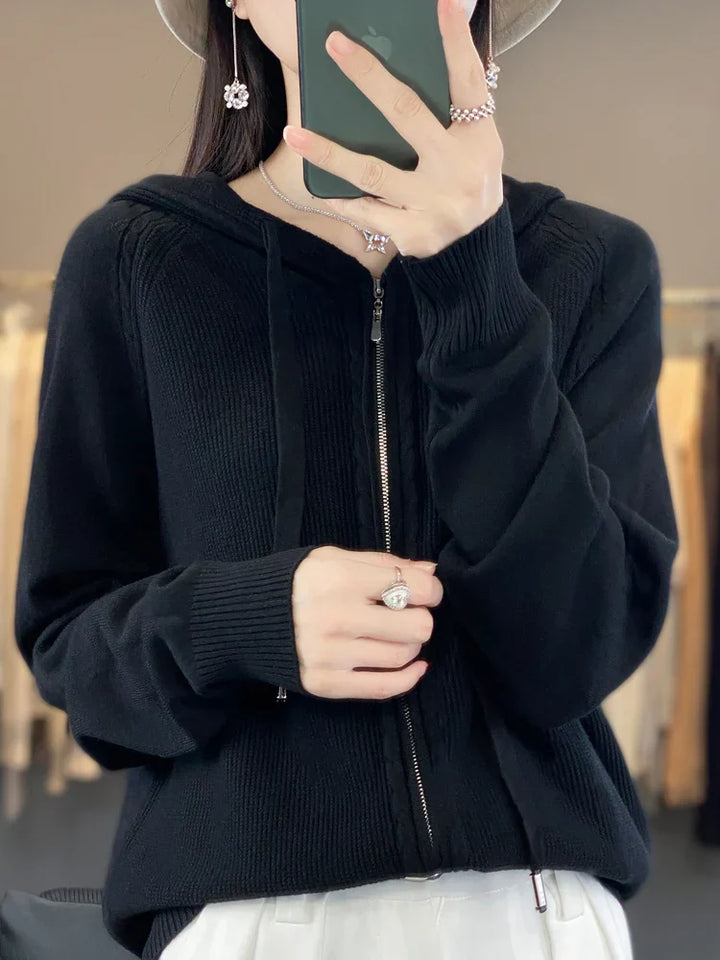Drune | Luxuriöser Kapuzen-Cardigan