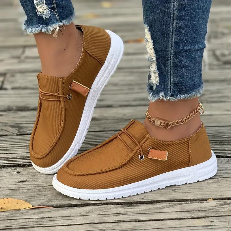 Drune | Loafers, Slip On, Leicht, Damenschuhe, Segeltuchschuhe