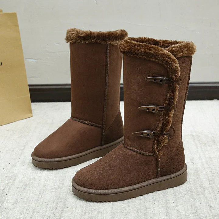Drune | Damen Winterstiefel mit Futter und Schnallen