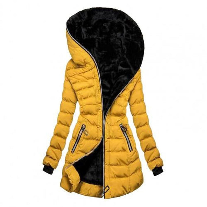 Drune | Langer Wintermantel mit Fleece Futter und Kapuze