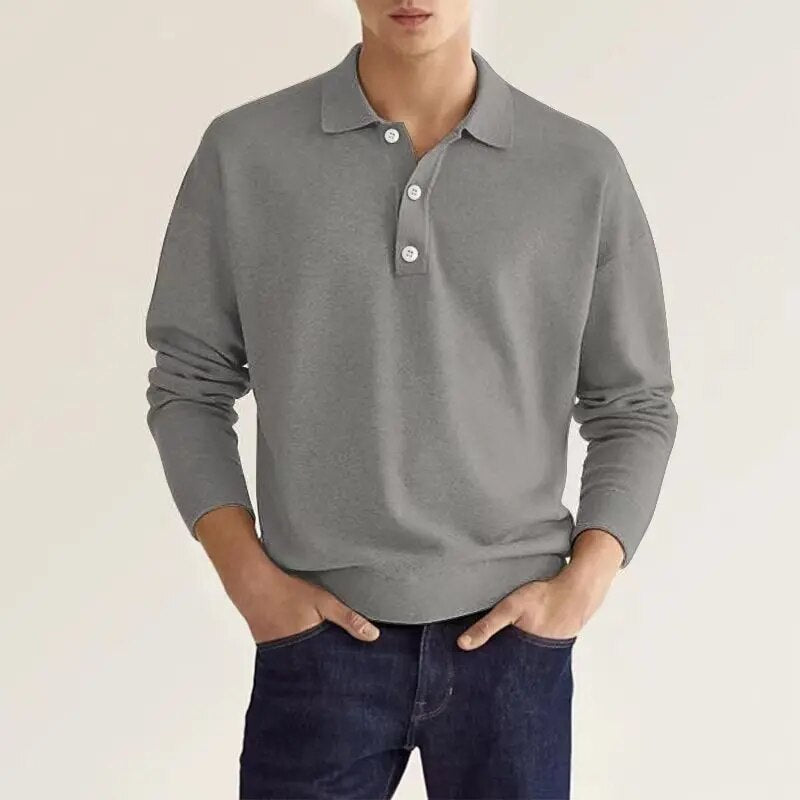 Drune | Langarm-Polohemd für Herren - Modern Fit