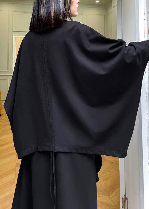 Drune | Schwarze Taschen mit Reißverschluss Jacken