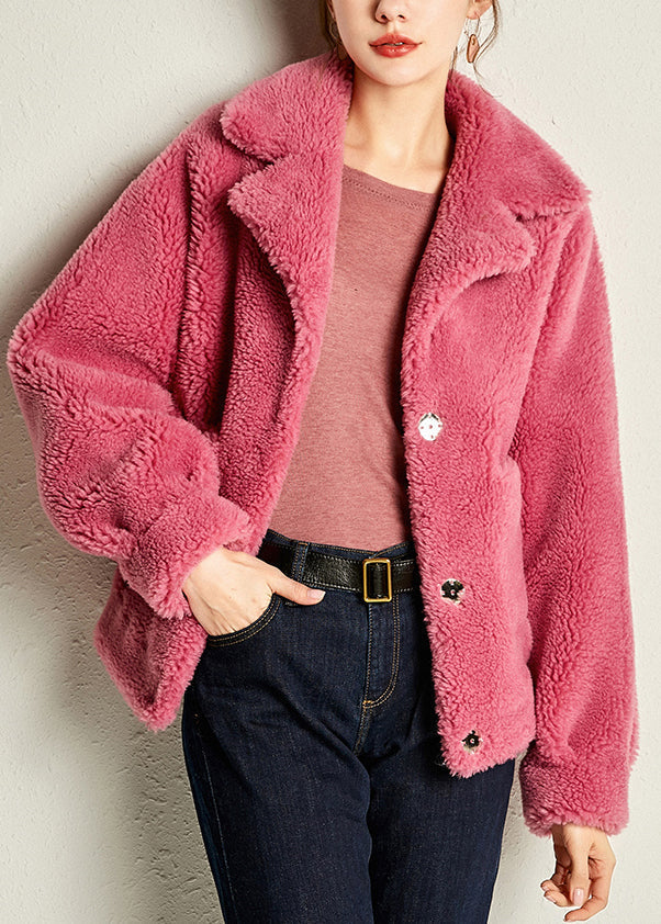 Drune | Rose Peter Pan Kragen Kunstpelz Mäntel Lange Ärmel