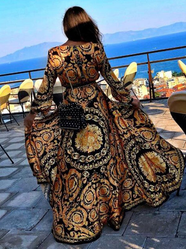 Drune | Boho Damenkleid mit Schlitz