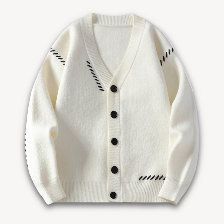 Drune | Herren-Strickjacke - zum Knöpfen, weiche Wollmischung, lässige Winterkleidung