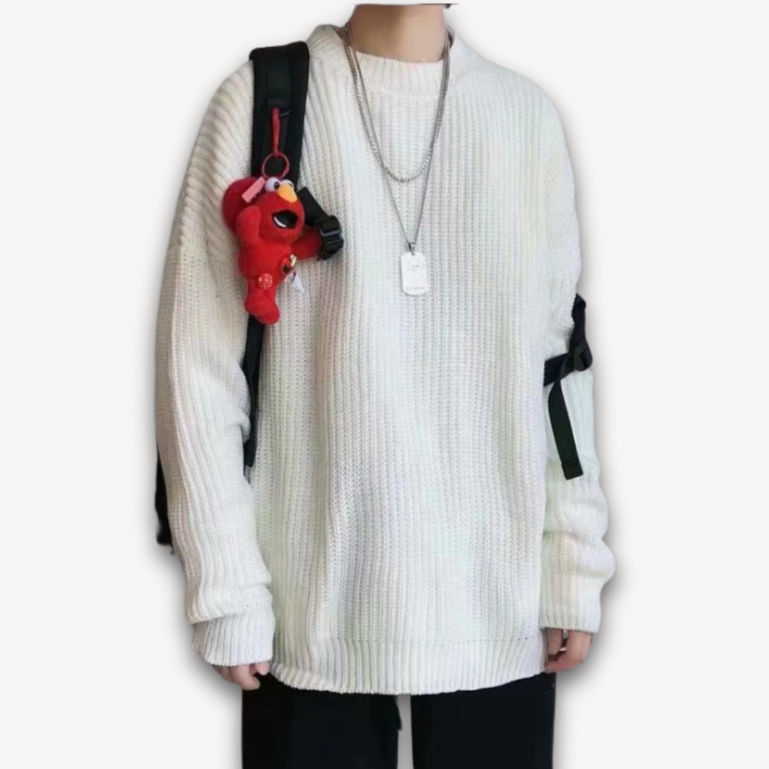 Drune | Herren-Strickpullover - Lässiger Oversize-Pullover für Erwachsene - Winterkleidung aus weichem Acryl
