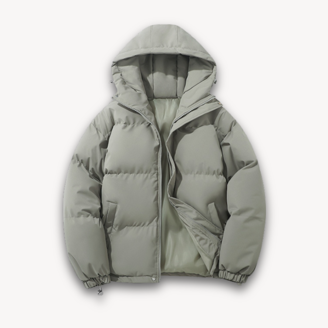 Drune | Pufferjacke mit Kapuze für Herren - Warme Winteroberbekleidung für Erwachsene - Leichtes Polyester
