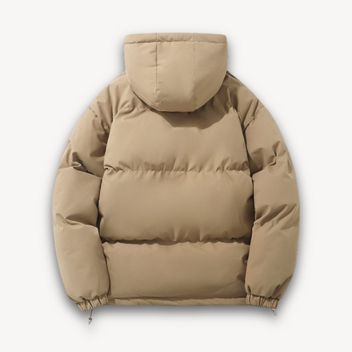 Drune | Pufferjacke mit Kapuze für Herren - Warme Winteroberbekleidung für Erwachsene - Leichtes Polyester