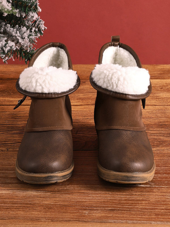Drune | Stiefeletten Leder Und Wildleder Niedriger Absatz Dekorative Riemen Und Nieten