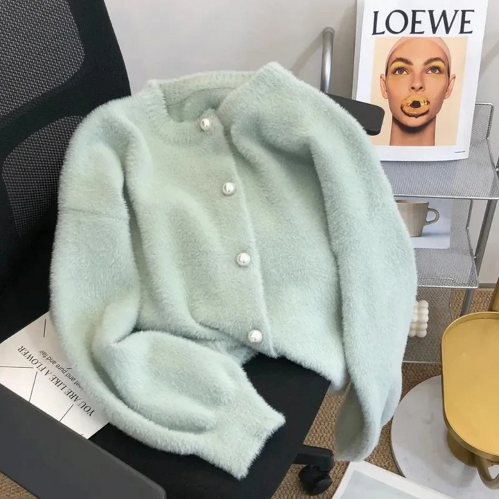 Drune | Gestrickte Jacke Mit Rundhalsausschnitt