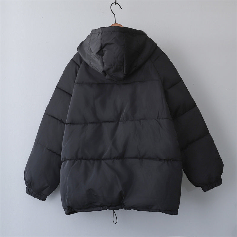 Drune | Damen Locker Geschnittene Gepolsterte Winterjacke mit Kapuze und Taschen