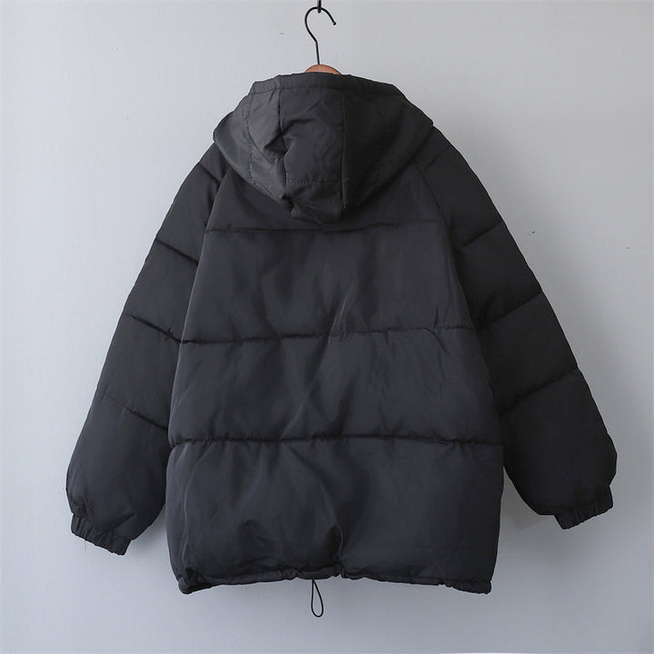 Drune | Damen Locker Geschnittene Gepolsterte Winterjacke mit Kapuze und Taschen