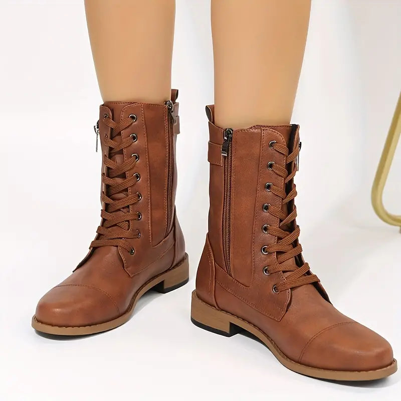Drune | Niedrig geschnittene Schnürstiefel für Frauen – Stilvoll & Bequem