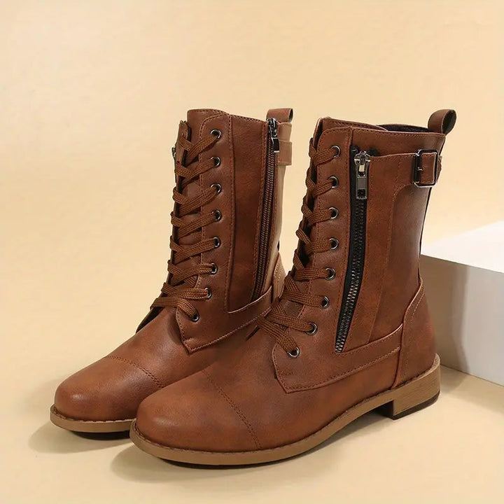Drune | Niedrig geschnittene Schnürstiefel für Frauen – Stilvoll & Bequem