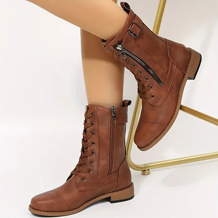 Drune | Niedrig geschnittene Schnürstiefel für Frauen – Stilvoll & Bequem