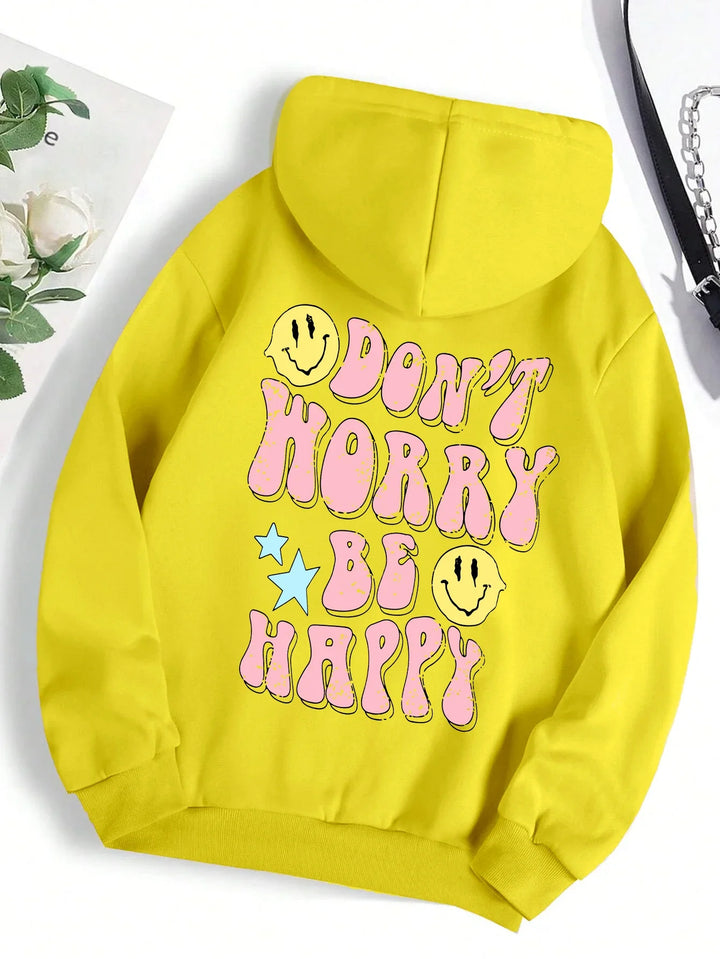 Drune | Worry Be Happy Hoodie für Damen