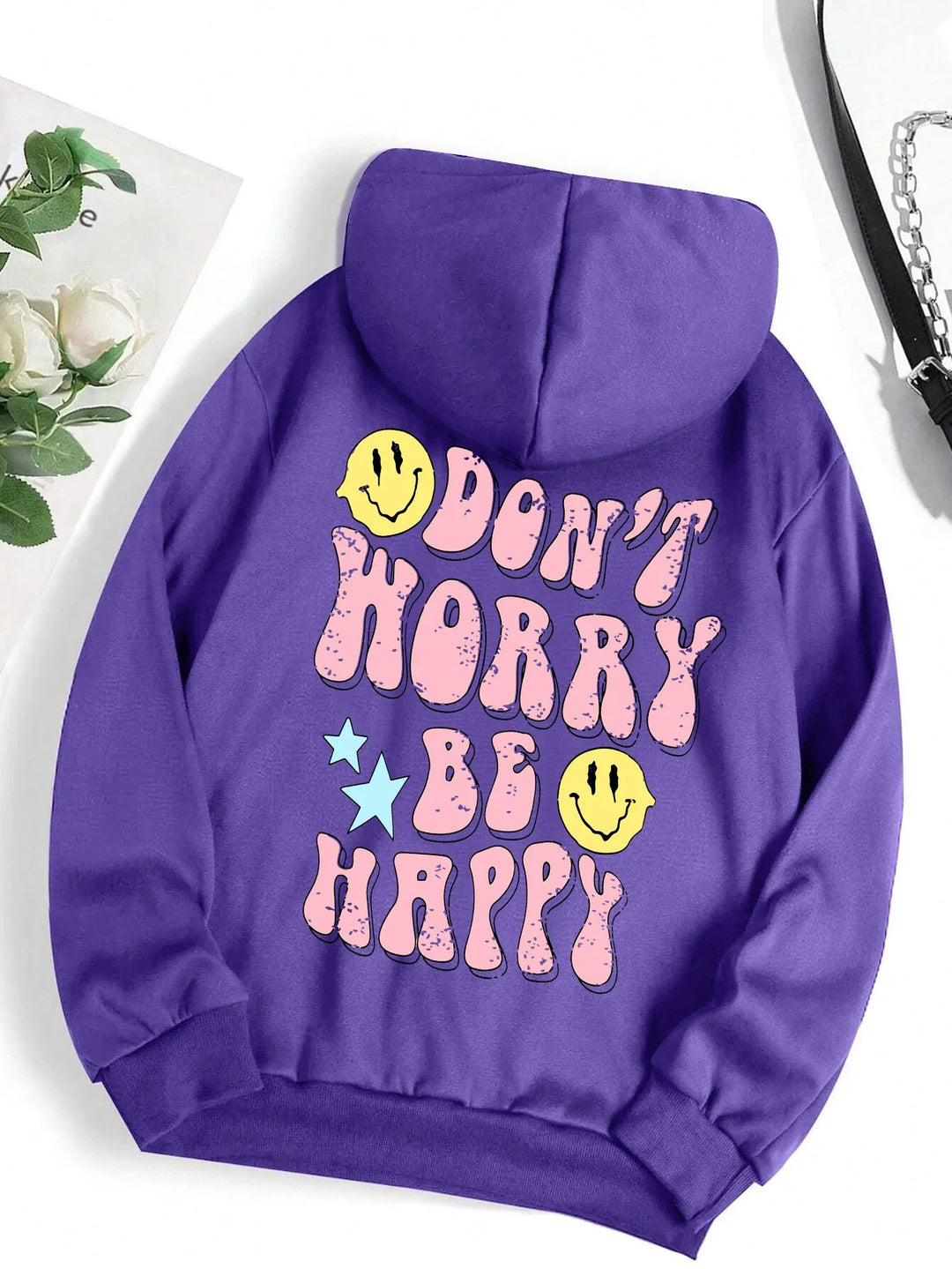 Drune | Worry Be Happy Hoodie für Damen