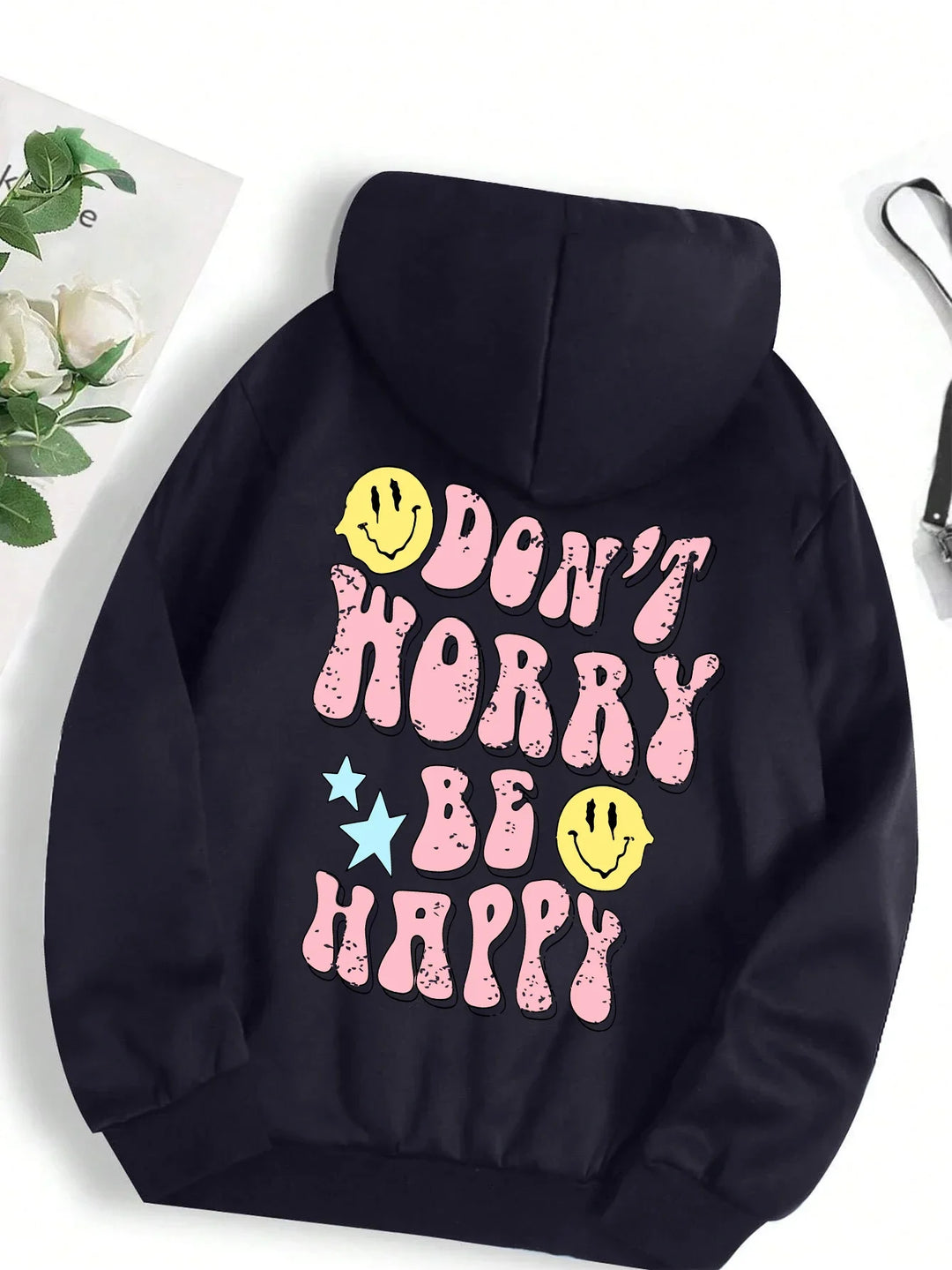 Drune | Worry Be Happy Hoodie für Damen