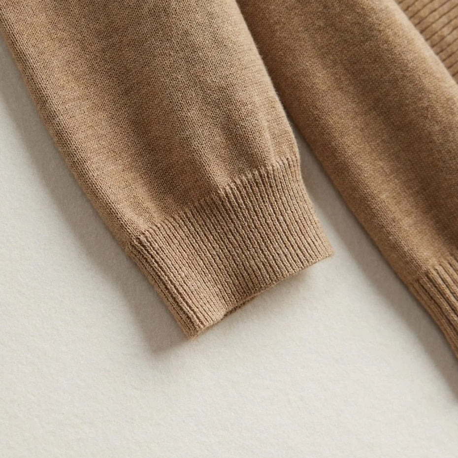 Drune | Damen Kaschmir Cardigan mit offener Vorderseite und langen Ärmeln