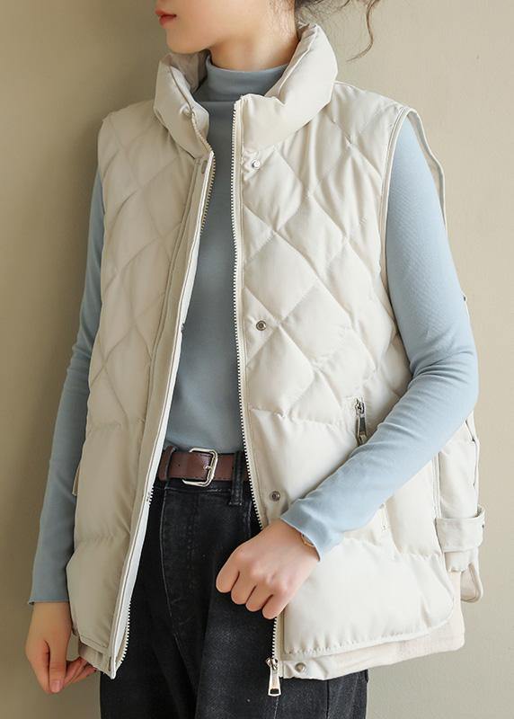 Drune | Oversize-Jacken & Mäntel halb hohe Kragen Mäntel beige ärmellos Wintermäntel