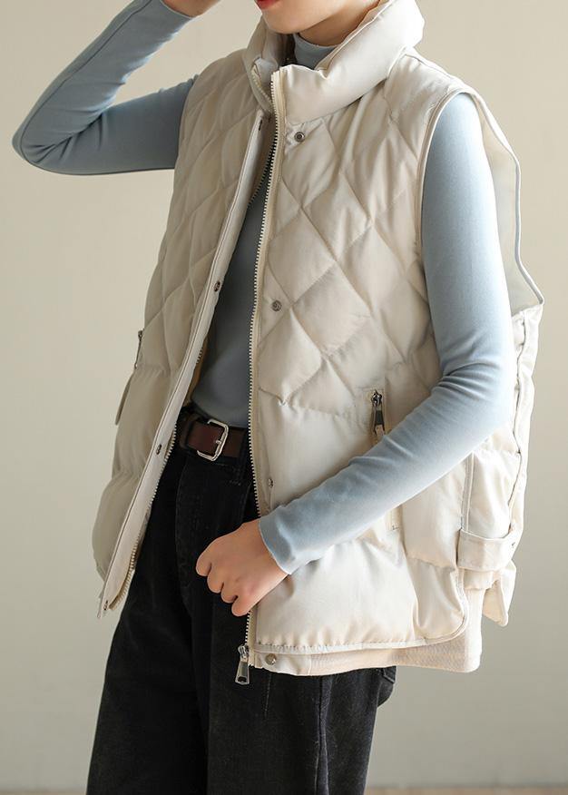 Drune | Oversize-Jacken & Mäntel halb hohe Kragen Mäntel beige ärmellos Wintermäntel