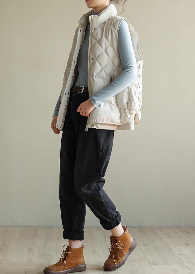 Drune | Oversize-Jacken & Mäntel halb hohe Kragen Mäntel beige ärmellos Wintermäntel
