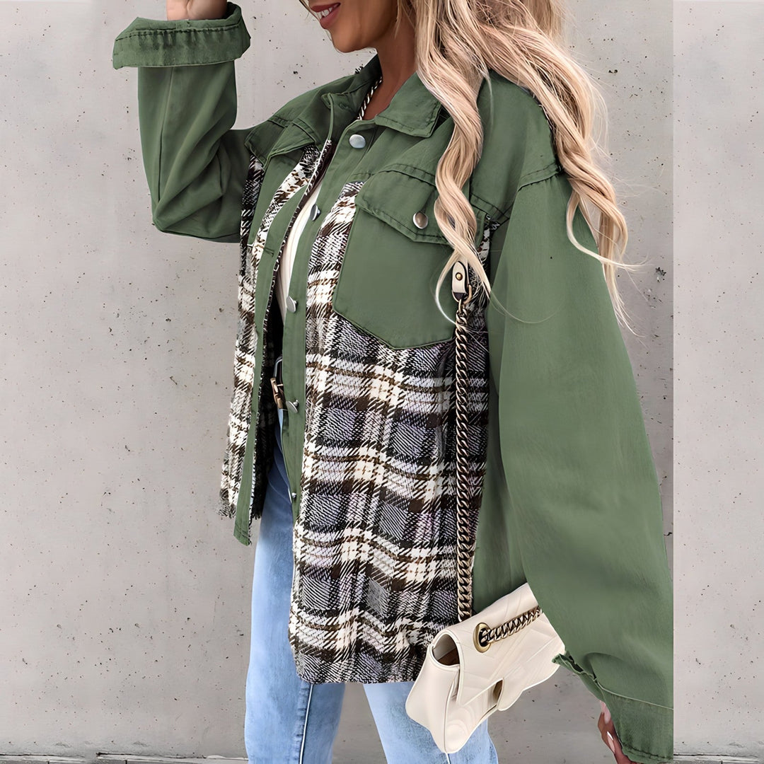 Karierte Jacke für Damen