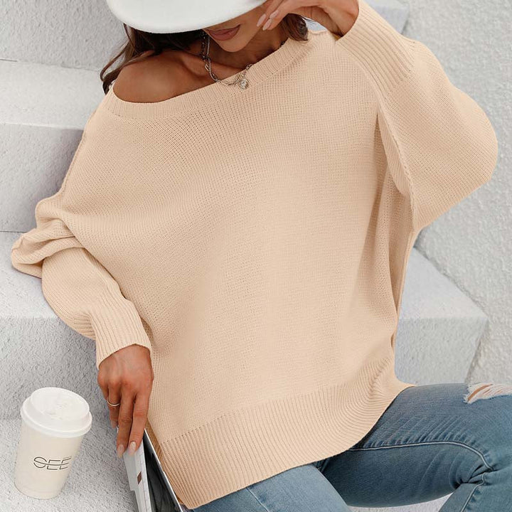 Drune | Eleganter Pullover mit Einfarbigem Strickmuster