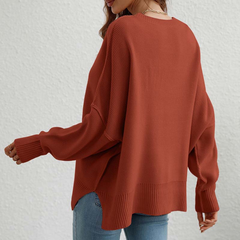 Drune | Eleganter Pullover mit Einfarbigem Strickmuster