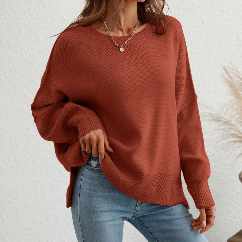 Drune | Eleganter Pullover mit Einfarbigem Strickmuster