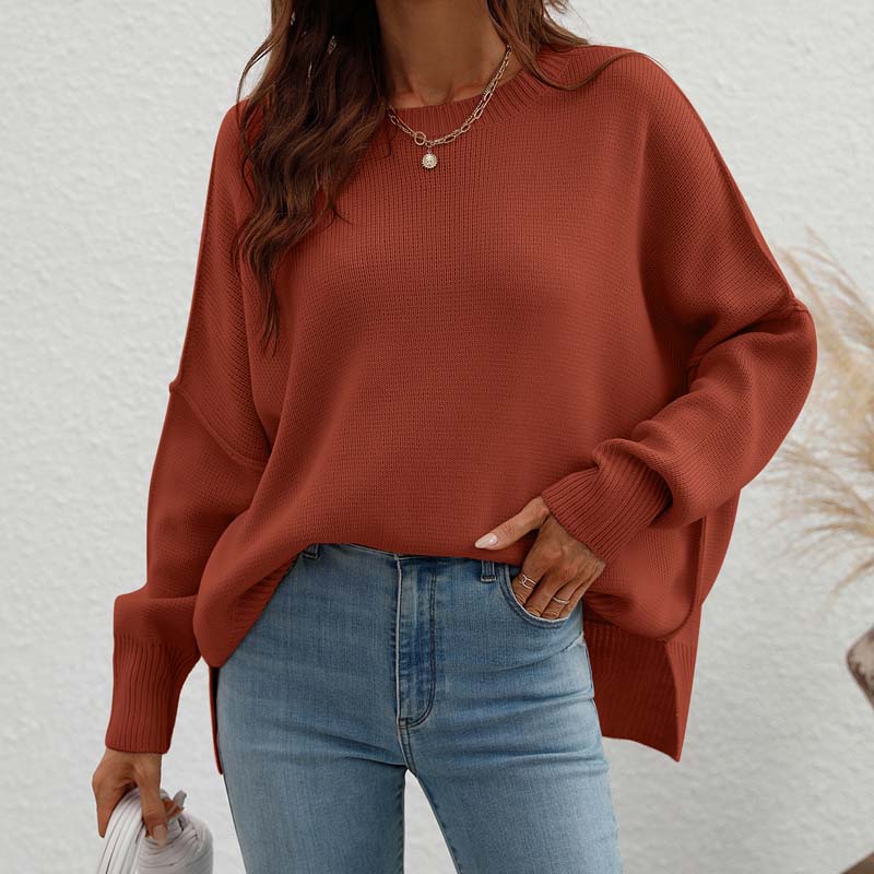Drune | Eleganter Pullover mit Einfarbigem Strickmuster