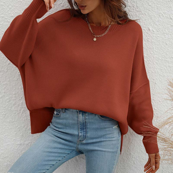 Drune | Eleganter Pullover mit Einfarbigem Strickmuster