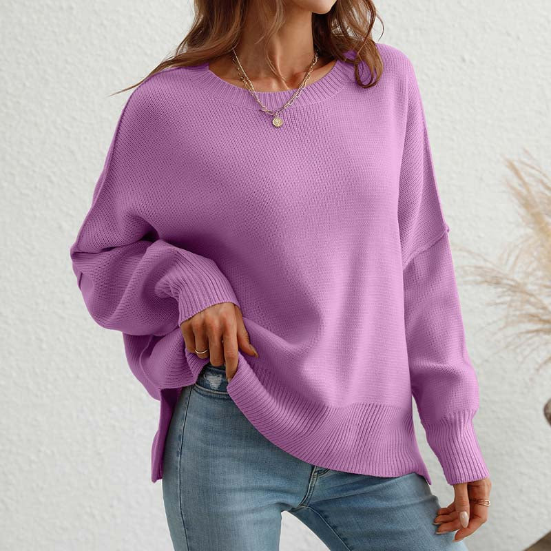 Drune | Eleganter Pullover mit Einfarbigem Strickmuster