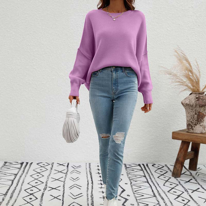 Drune | Eleganter Pullover mit Einfarbigem Strickmuster