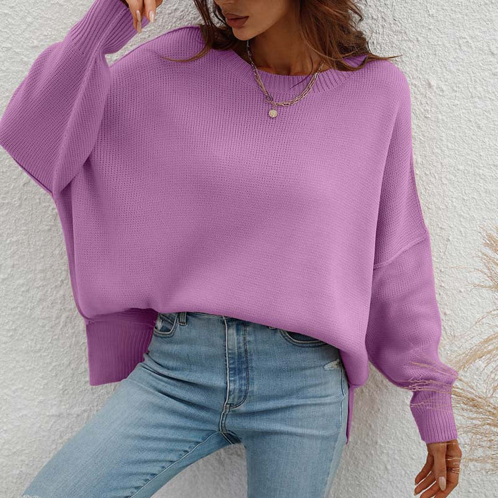 Drune | Eleganter Pullover mit Einfarbigem Strickmuster