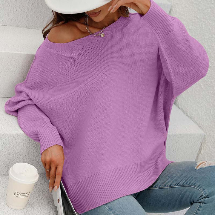 Drune | Eleganter Pullover mit Einfarbigem Strickmuster