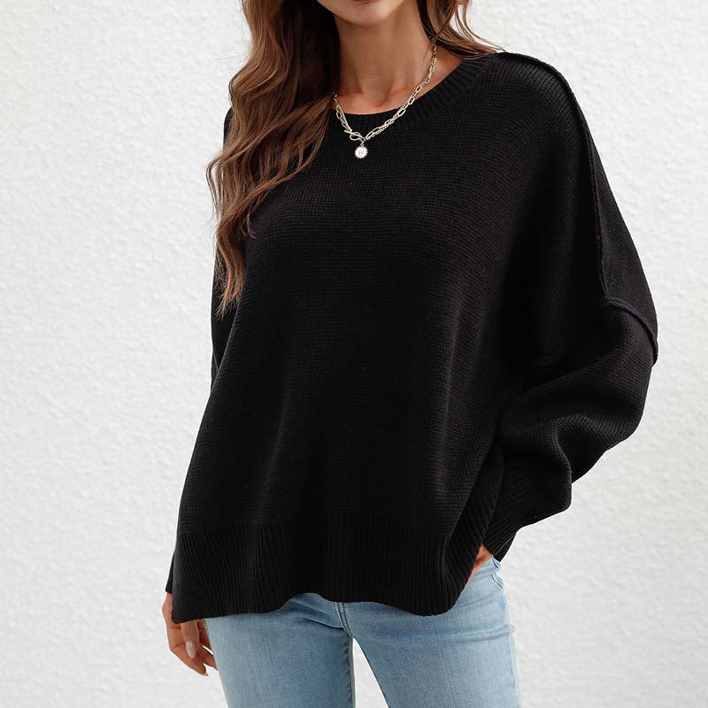 Drune | Eleganter Pullover mit Einfarbigem Strickmuster