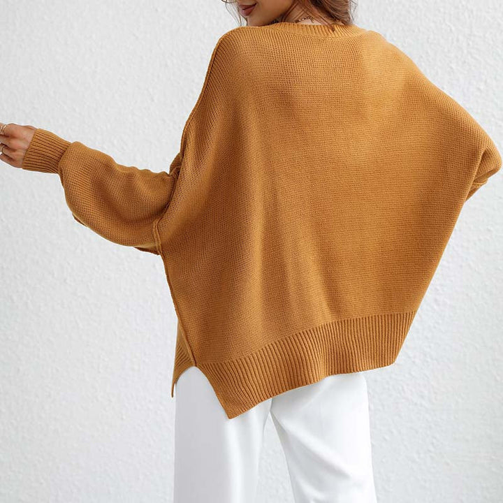 Drune | Eleganter Pullover mit Einfarbigem Strickmuster