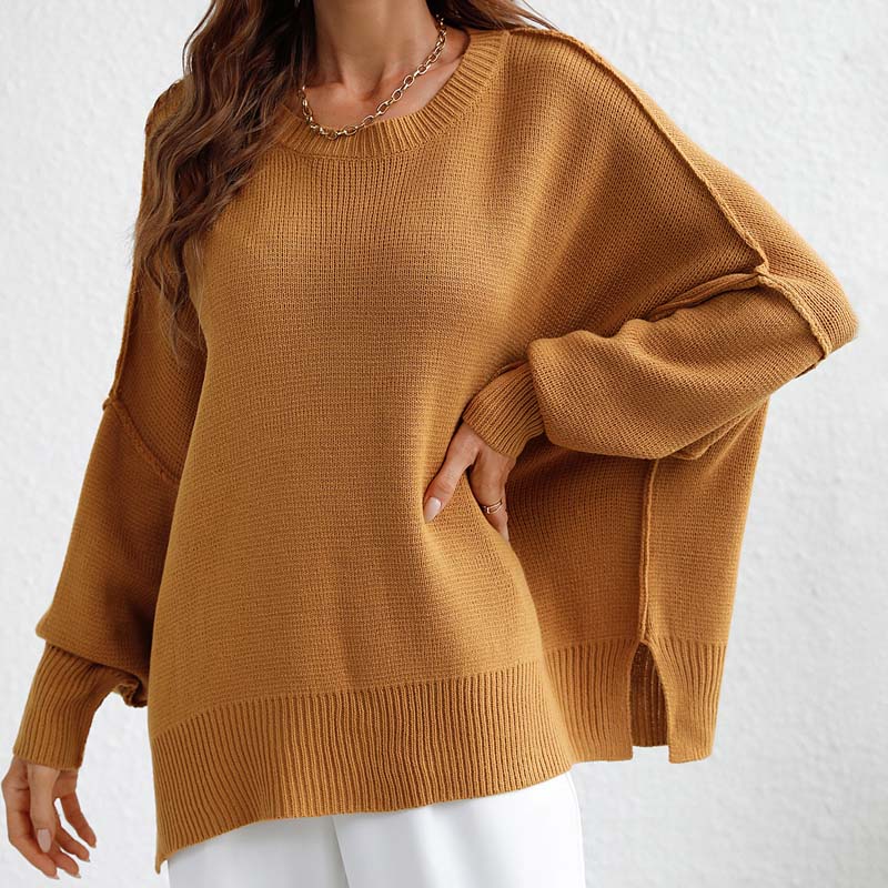 Drune | Eleganter Pullover mit Einfarbigem Strickmuster