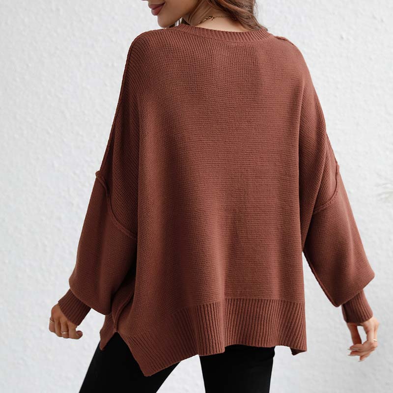 Drune | Eleganter Pullover mit Einfarbigem Strickmuster