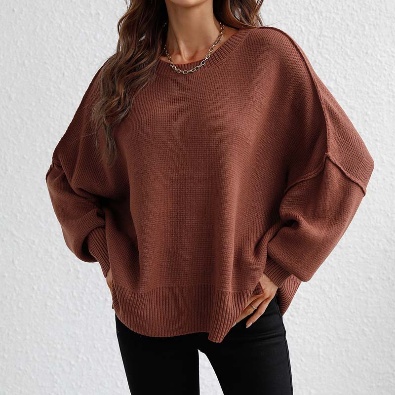 Drune | Eleganter Pullover mit Einfarbigem Strickmuster