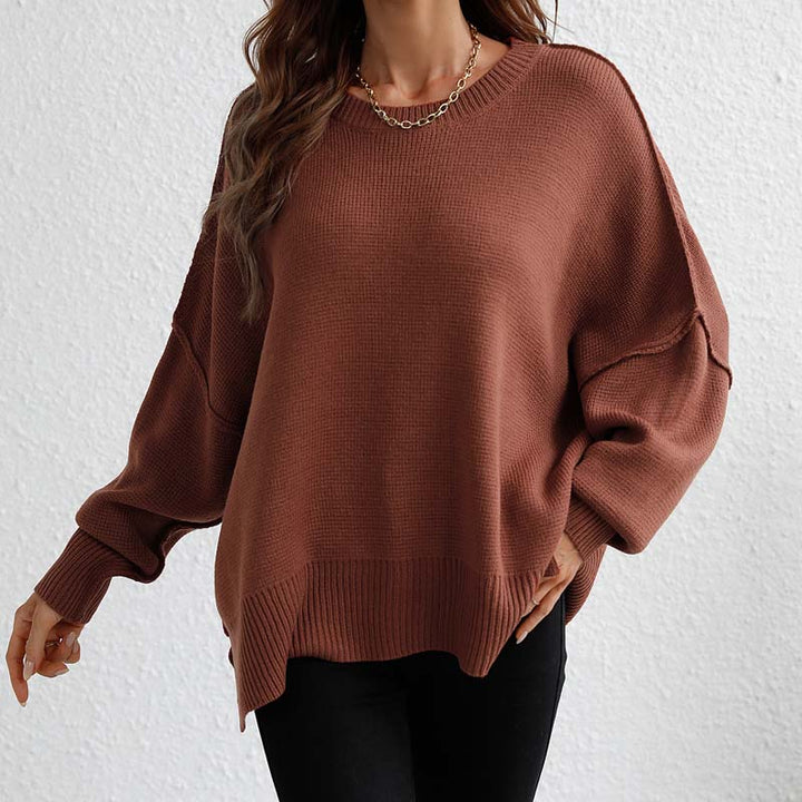 Drune | Eleganter Pullover mit Einfarbigem Strickmuster