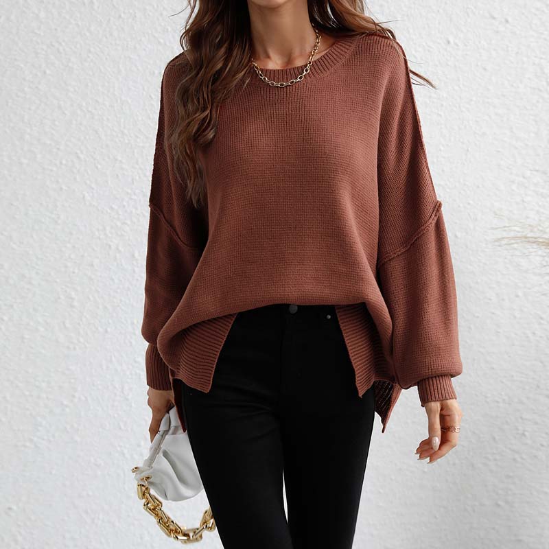Drune | Eleganter Pullover mit Einfarbigem Strickmuster