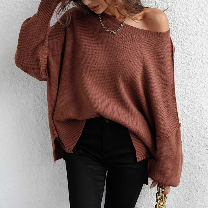 Drune | Eleganter Pullover mit Einfarbigem Strickmuster
