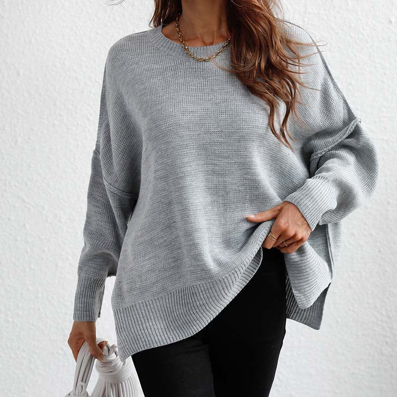Drune | Eleganter Pullover mit Einfarbigem Strickmuster