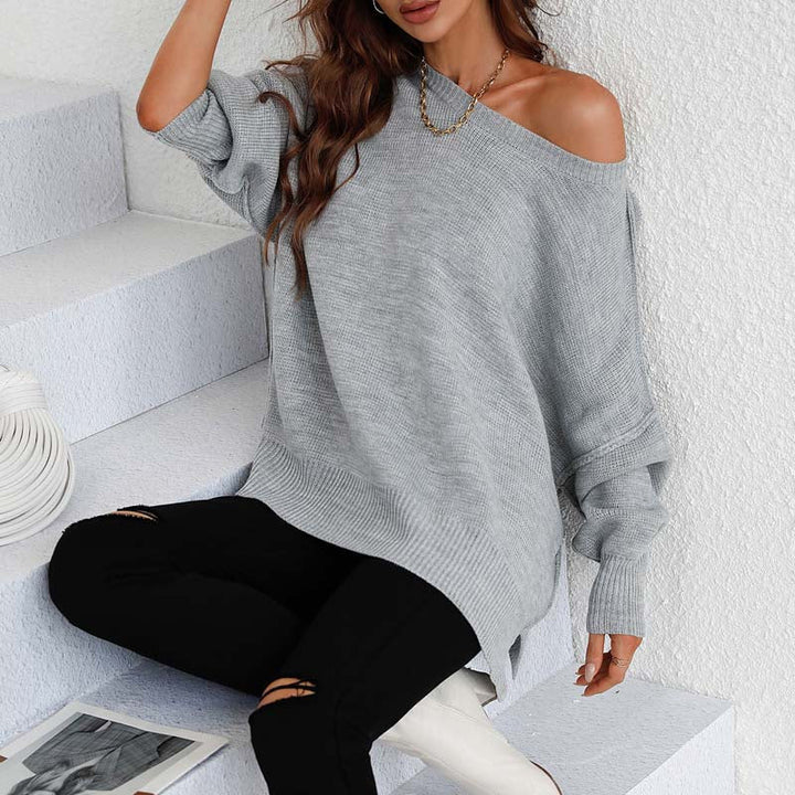 Drune | Eleganter Pullover mit Einfarbigem Strickmuster