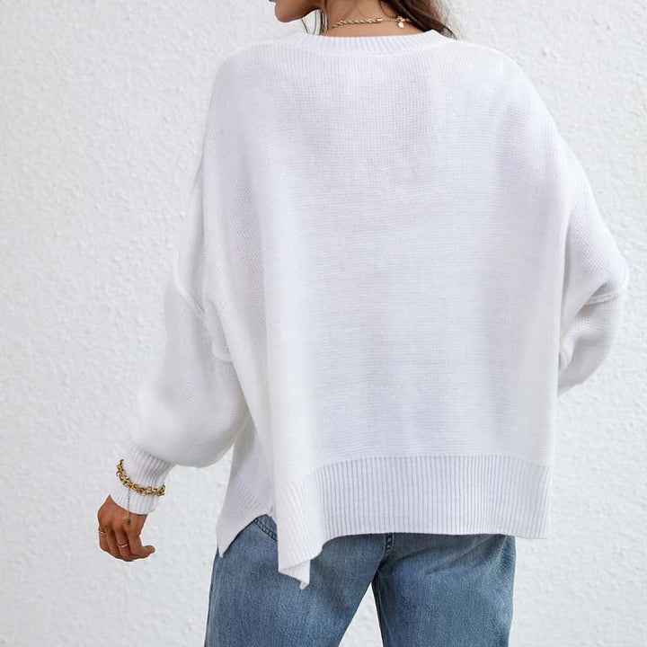 Drune | Eleganter Pullover mit Einfarbigem Strickmuster