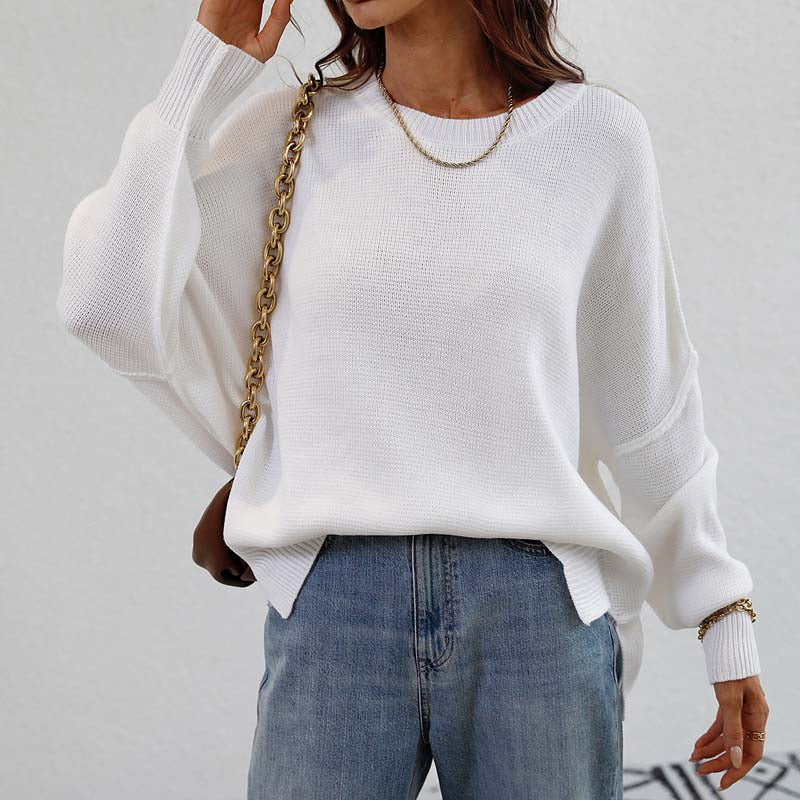Drune | Eleganter Pullover mit Einfarbigem Strickmuster