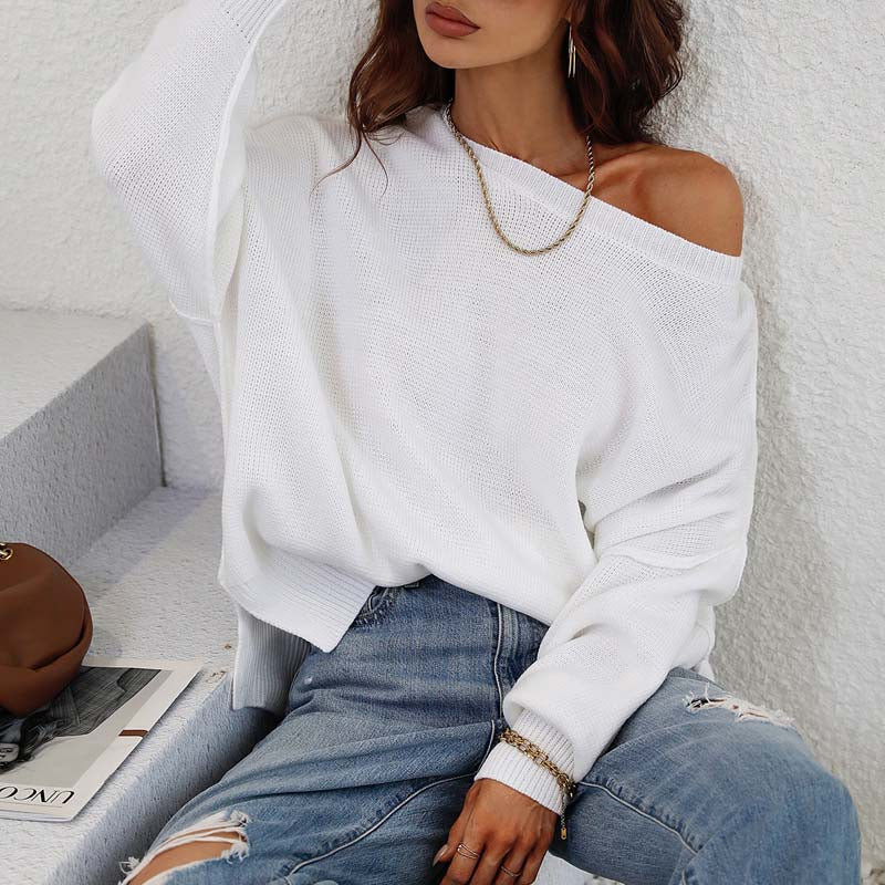 Drune | Eleganter Pullover mit Einfarbigem Strickmuster